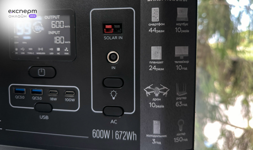 Огляд зарядної станції MAKE MPS-6002 600W 672Wh — на скільки вистачає місткості та під які задачі варто купувати