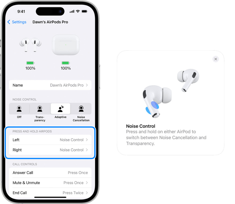 Як керувати навушниками Apple: швидкі дії та пояснення налаштувань