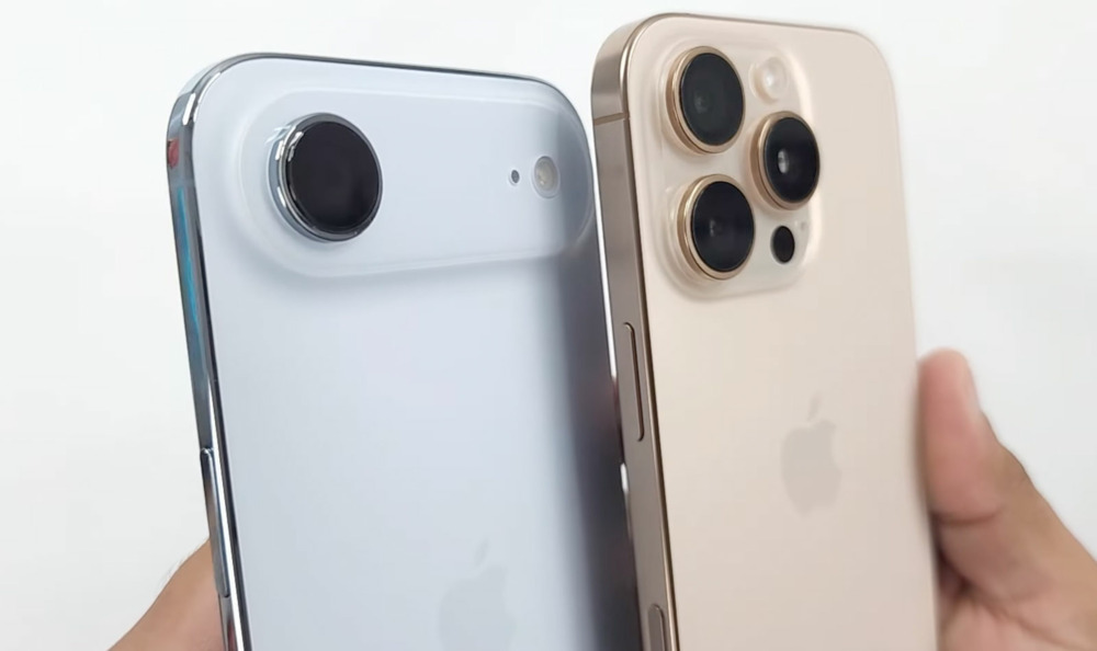 Порівняння дизайнів та ергономіки iPhone Air та iPhone 16 Pro