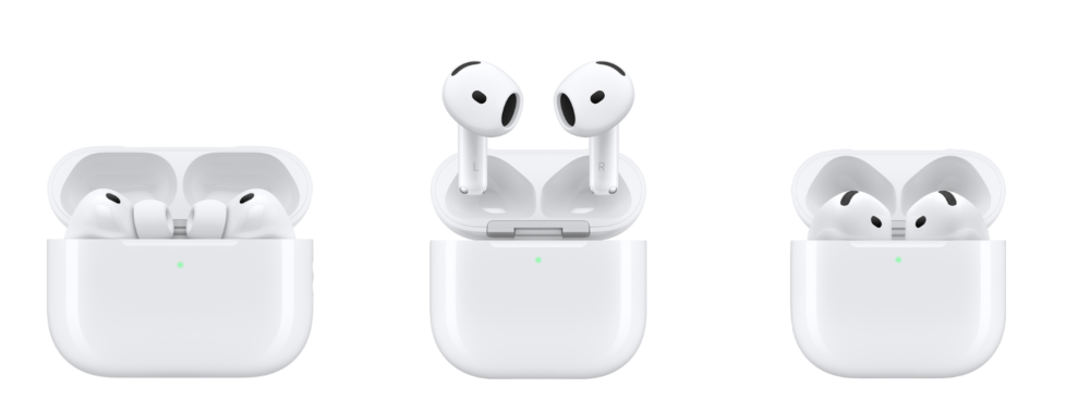 Порівняння AirPods 5, AirPods Pro 3 та AirPods 4 — у чому відмінність моделей та яку обрати