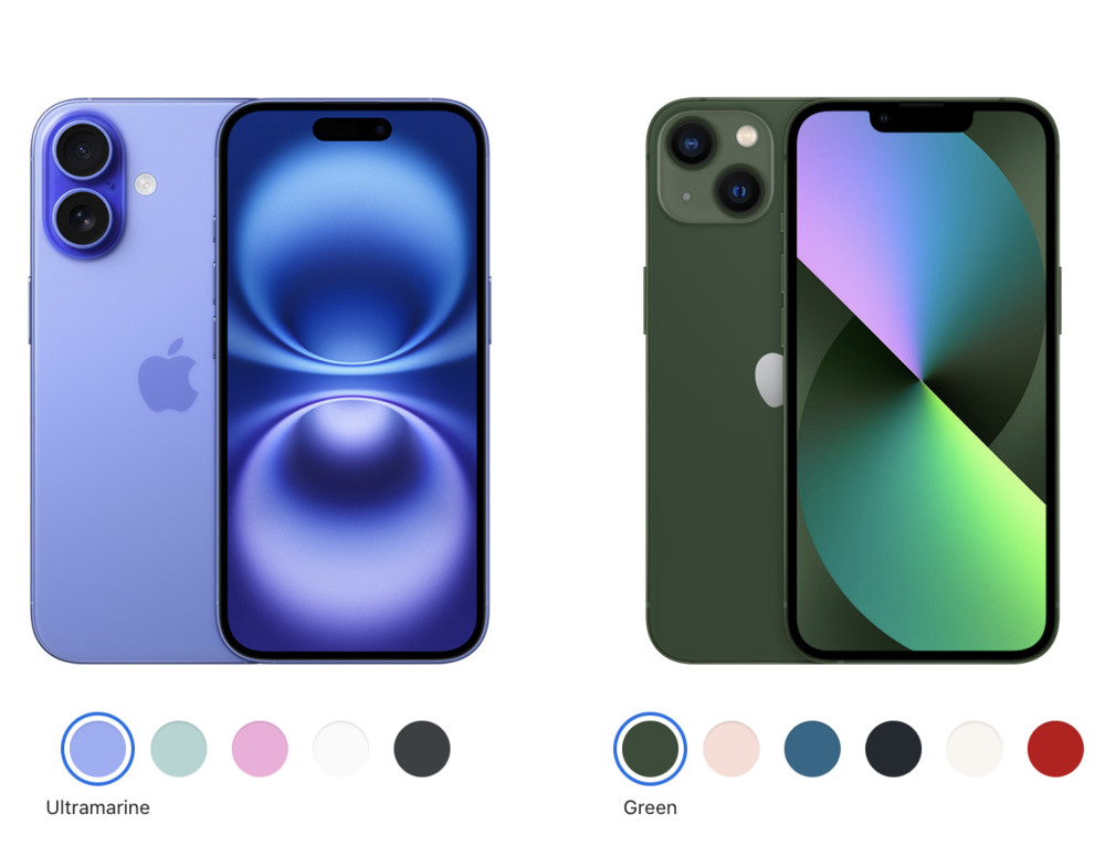 Дизайн iPhone 16 проти iPhone 13: нові функції та вдосконалення
