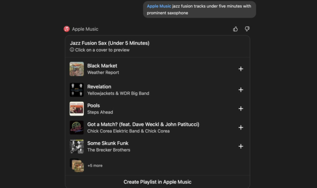 Як створювати плейлисти в Apple Music через ChatGPT