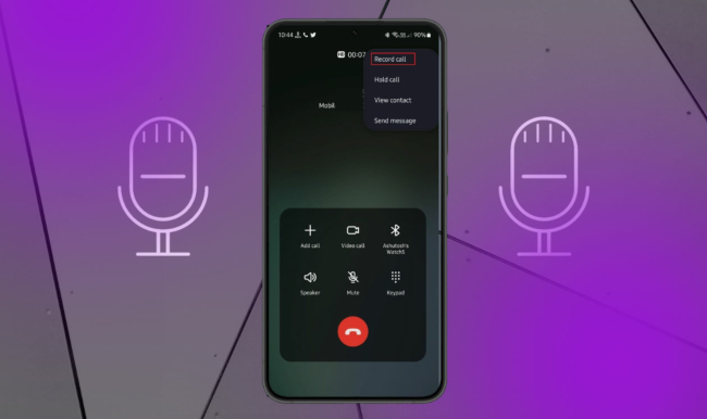 Як записати телефонну розмову на диктофон на смартфоні Samsung