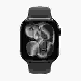 Смарт-годинник Apple Watch Series 11 GPS 46mm Jet Black Aluminium Case with Black Sport Band - S/M (MEUW4)