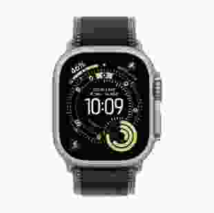 Смарт-годинник Apple Watch Ultra 3 GPS + Cellular 49mm Natural Titanium Case with Black/Charcoal Trail Loop - M/L (MF1V4+MFT94)