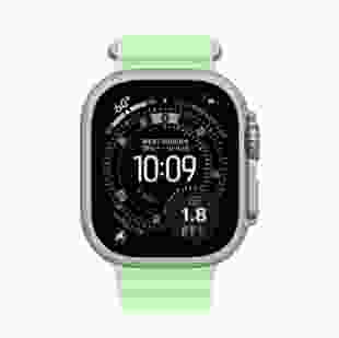 Смарт-годинник Apple Watch Ultra 3 GPS + Cellular 49mm Natural Titanium Case with Neon Green Ocean Band (MF1V4+MGCF4)