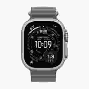 Смарт-годинник Apple Watch Ultra 3 GPS + Cellular 49mm Natural Titanium Case with Anchor Blue Ocean Band (MEWH4)