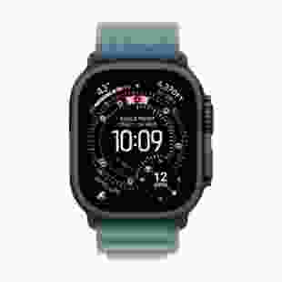 Смарт-годинник Apple Watch Ultra 3 GPS + Cellular 49mm Black Titanium Case with Light Blue Alpine Loop - Medium (MF254+MG9L4)