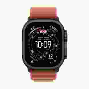 Смарт-годинник Apple Watch Ultra 3 GPS + Cellular 49mm Black Titanium Case with Terra Cotta Alpine Loop - Small (MF254+MG9D4)