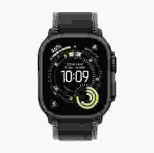 Смарт-годинник Apple Watch Ultra 3 GPS + Cellular 49mm Black Titanium Case with Black/Charcoal Trail Loop - S/M (MF1D4)