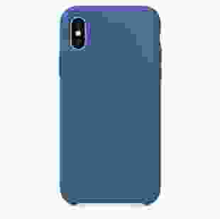 Чохол Apple Silicone Case for iPhone XS Delft Blue (MVF12)