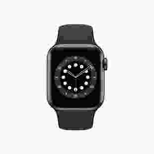 Смарт-годинник Apple Watch Series 6 GPS 40mm Space Gray Aluminum Case with Black Sport Band (MG133)