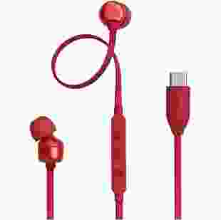 Дротові навушники JBL T310C USB-C Red