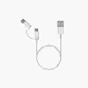 Xiaomi Mi 2in1 USB Cable micro/type-c 30см White