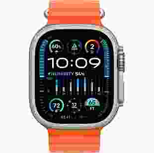 Смарт-годинник Apple Watch Ultra 2 GPS + Cellular 49mm Titanium Case with Orange Ocean Band (MREH3)