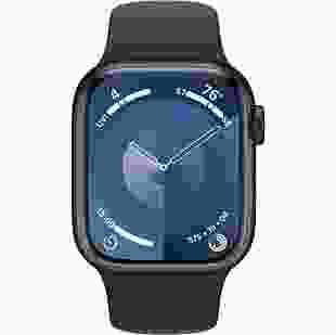 Смарт-годинник Apple Watch Series 9 GPS 41mm Midnight Aluminum Case w. Midnight Sport Band - S/M (MR8W3)