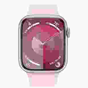 Смарт-годинник Apple Watch Series 9 GPS 41mm Pink Aluminum Case w. Light Pink S. Band - S/M (MR933)