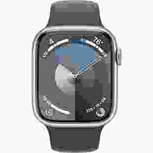 Смарт-годинник Apple Watch Series 9 GPS 41mm Silver Alu. Case w. Storm Blue S. Band - M/L (MR913)