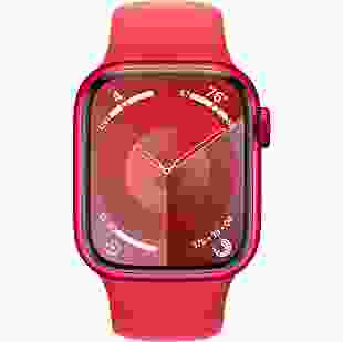 Смарт-годинник Apple Watch Series 9 GPS 45mm PRODUCT RED Alu. Case w. PRODUCT RED Sport Band - M/L (MRXK3)