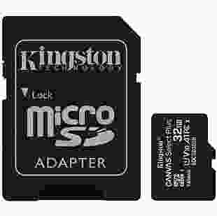 Карта пам'яті Kingston 32GB microSDHC C10 UHS-I R100MB/s + SD
