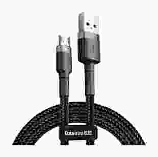 Кабель Micro USB Baseus USB Cabel to microUSB Cafule 1m Grey/Black (CAMKLF-BG1)