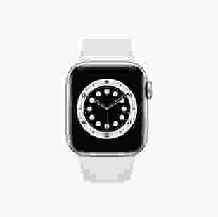 Смарт-годинник Apple Watch Series 6 GPS 40mm Silver Aluminum Case with White Sport Band (MG283)