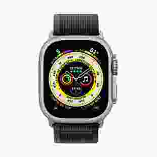 Смарт-годинник Apple Watch Ultra GPS + Cellular 49mm Titanium Case with Black/Gray Trail Loop - S/M (MQF43/MQFW3)