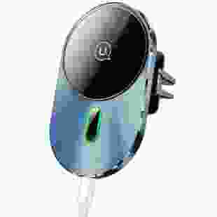 Автомобільний тримач з бездротовою зарядкою Usams US-CD170 15W Air Vent Grey