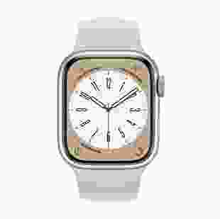 Смарт-годинник Apple Watch Series 8 GPS 45mm Starlight Aluminum Case with Starlight Sport Band (MNP23, MNUQ3)