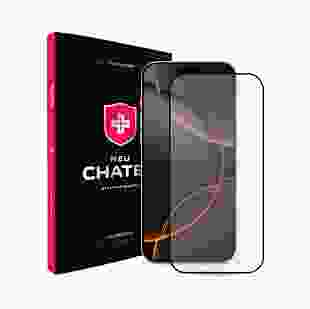 Захисне скло +NEU Chatel Corning Gorilla Glass With Mesh для iPhone 16 Pro Front Black