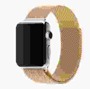 Ремінець Milanese Loop Design для Apple watch 38mm/40mm (Золотий)