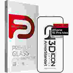Захисне скло ArmorStandart Icon 3D для Apple iPhone 15 Pro Max Black