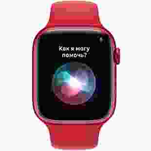 Смарт-годинник Apple Watch Series 7 GPS 45mm (PRODUCT)RED Aluminium Case with (PRODUCT)RED Sport Band (MKN93)