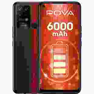 Смартфон TECNO Pova (LD7) 6/128Gb Dual SIM Dazzle Black (4895180762468) + Карта пам'яті на 32Гб в Подарунок