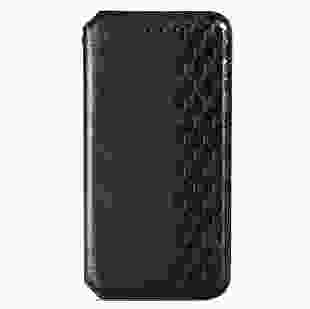 Шкіряний чохол-книжка GETMAN Cubic для Samsung Galaxy A05s Чорний