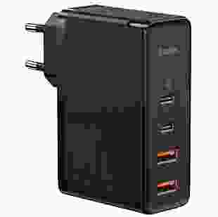 Мережевий зарядний пристрій Baseus GaN2 Pro Quick Charger 2C+2U 100W Black