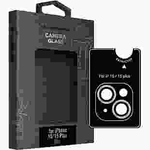 Захисне скло для камери ArmorStandart Supreme Black Icon для iPhone 15 / 15 Plus Blue