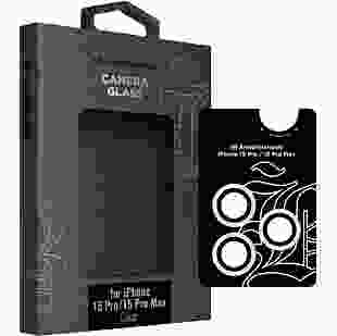 Захисне скло для камери ArmorStandart Supreme Black Icon для iPhone 15 Pro / 15 Pro Max Clear