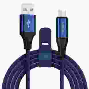 Кабель USB Crown CMCU-3103C Type-C BLUE 1m