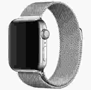 Ремінець Milanese Loop Design для Apple watch 42mm/44mm/45mm/49mm (Срібний)