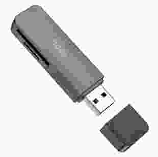 Картридер HOCO HB45 Spirit 2in1 USB 3.0 Metal Gray