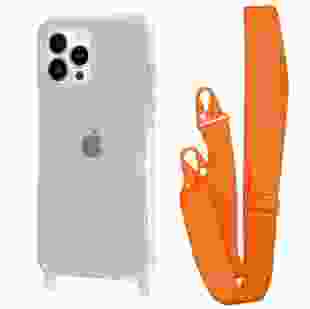 Чохол WAVE Clear Case with Strap iPhone 15 Pro (Orange)