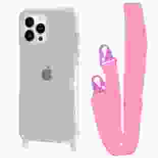 Чохол WAVE Clear Case With Strap iPhone 15 Pro (Pink)