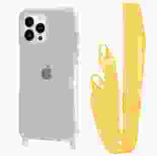 Чохол WAVE Clear Case With Strap iPhone 15 Pro Max (Yellow)