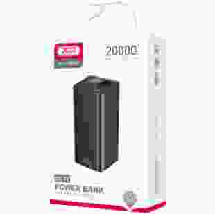 Зовнішній акумулятор (Power Bank) XO PB97 65W 20000 mAh, Black