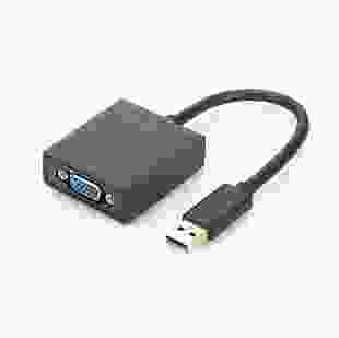 Digitus Адаптер USB 3.0 - VGA Full HD, M/F, 0.15 m