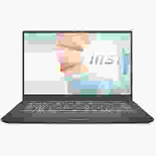 MSI Ноутбук Modern 15.6FHD IPS/Intel i5-1155G7/16/512F/Int/DOS/Carbon Gray
