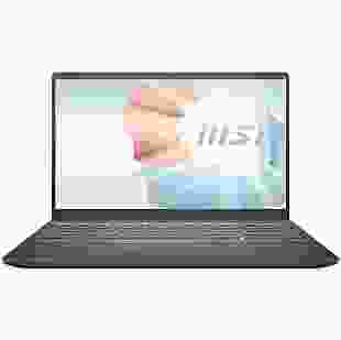 MSI Ноутбук MSI Modern 14FHD IPS/Ryzen 5 5500U/8/256F/Int/DOS/Carbon Gray