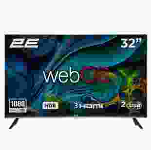 Телевізор 2E 32" FHD 60Hz Smart WebOS Black