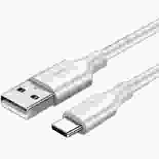 Кабель UGREEN US287 USB to Type-C 3A 1,5m білий